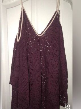 [Free People Beach] Pointelle Rope Strap Swing Top